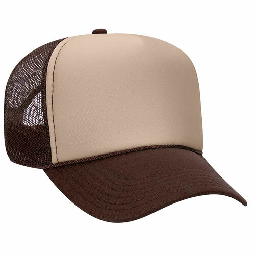 史上最も激安 Brown/Tan/Brown Back Mesh Profile Mid Panel 5 Hat Trucker 帽子