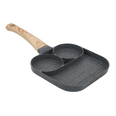 3 Section Divided Grill Frying Pan Non St...