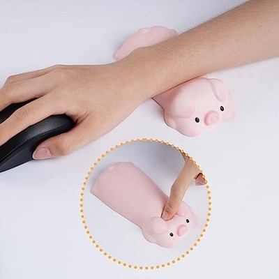 2 Pcs Keyboard Wrist Rest Pink Kawaii Mouse Pad Mouse Pad with Wrist Rest Han...