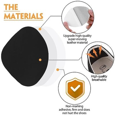 4 Pairs Self-Adhesive Shoe Hole Patches Heel Repair Kit Sneaker Liner Fixer