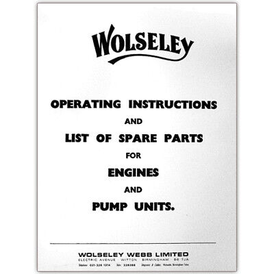 Petter Junior Stationary Oil Engine Instruction Manual Booklet 2.5 5 /& 8HP