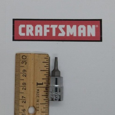 Craftsman T-8 Torx Head Bit 1/4'' Drive Socket CMMT49308