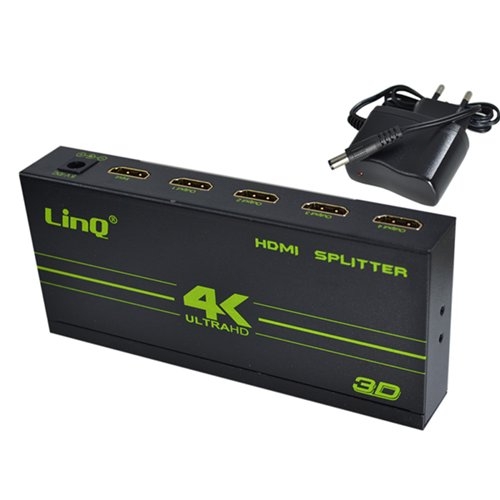 Splitter HDMI 5 Porte (1 in 4 out) Ultra HD 4K o 1080P 3D Linq SP1234