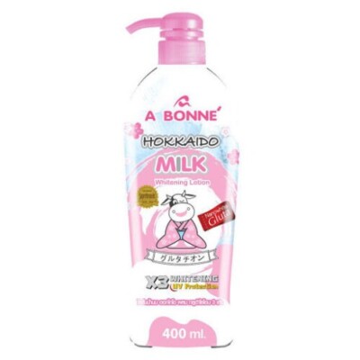 A Bonne Whitening Milk Lotion Hokkaido Body 400 ml.