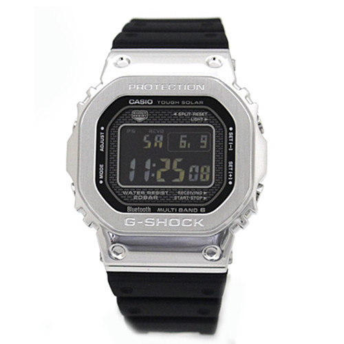 Pre-owned Casio G-shock Gmw-b5000-1jf Metal Case Bluetooth Solar Atomic Men Watch Japan