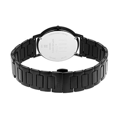 Pre-owned Titan Edge Metal Analog Black Dial Men's Watch-1595nm01