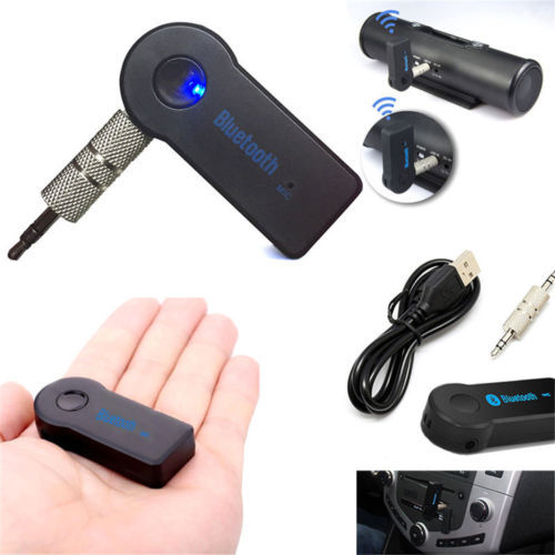 Wireless Bluetooth Receiver 3.5mm Aux Stereo Audio Music Car Adapter Transmitter