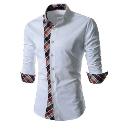 新品半額　65%OFF BARRY BRICKEN MADE IN USA Men's BARRY BRICKEN SHIRT Size L PLAID&CHECK button front