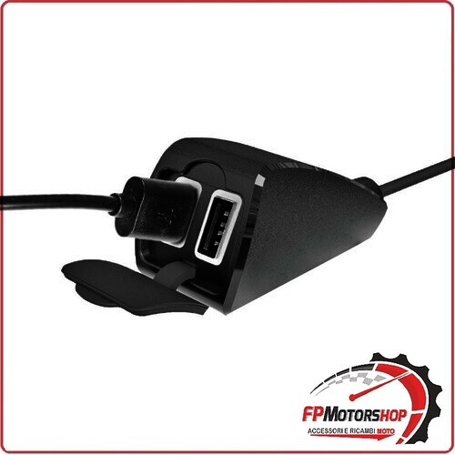 38828 USB-FIX TREK DOPPIO CARICATORE DUAL USB PER MANUBRIO MOTO SCOOTER