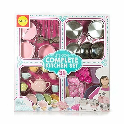  Alex  Toys Let s Play Complete  Kitchen  Set  with 38 Pieces 