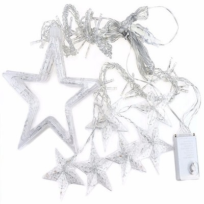 Led lichterkette lichtervorhang weihnachten sterne mond ...
