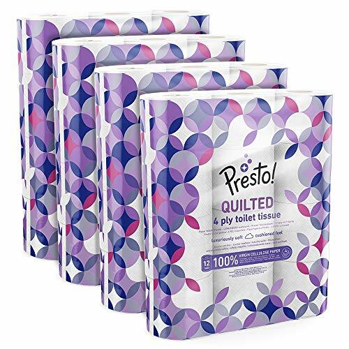 Presto Toilettenpapier Klopapier ReiÃFest 4 Lagig Mega Pack 48 Rollen 160 Blatt