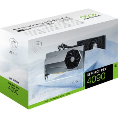 MSI GeForce RTX 4090 SUPRIM LIQUID X 24G Graphics Card - 24GB GDDR6X Memory 384