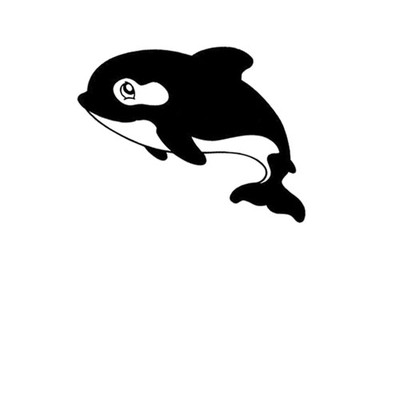 Cute Whale for Macbook Laptop Car Window SUV Wall Decor Art Vinyl Decal Sticker