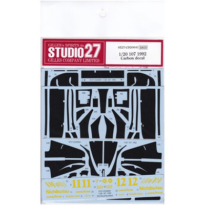 Studio27 Studio 27 St27-Cd20041 1/20 Lotus Type 107 Carbon Decal For Tamiya