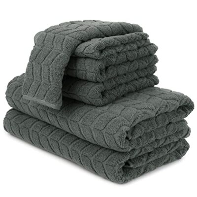 | Charcoal Chevron (6pc Towels)