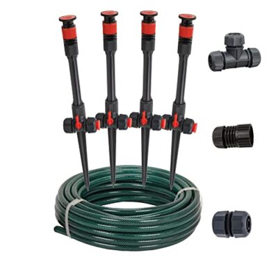 Multi-Adjustable Flex Design Above Ground Irrigation Garden Sprinkler System
