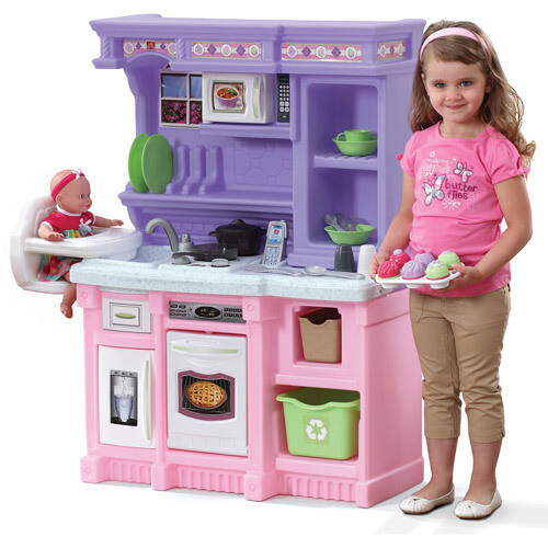 Girls Pretend Play Refrigerator Toy Cooking Set Toddler Kids