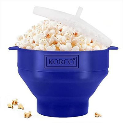 Microwaveable Silicone Popcorn Popper BPA Free Collapsible Hot Air Maker Bowl