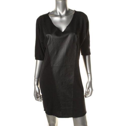 leather dress Rena Brown Faux Leather Dress | Women's Clothing main image 1