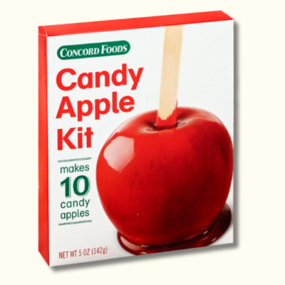 Concord Foods Candy Apple Kit   Classic Red Candy Apples 5oz - 1 BOX - FREE SHIP