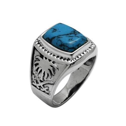 Native Sterling Silver 925-ROYSTON TURQUOISE RING- SZ6 | eBay