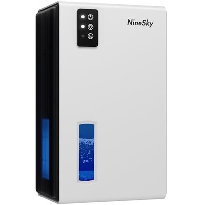 NINESKY DEHUMIDIFIER FOR HOME 95 OZ WATER TANK 800 SQ.FT CT2 - WHITE/BLACK