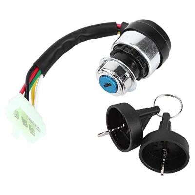 5 WIRE IGNITION SWITCH & KEYS FOR TAO TAO GK110, JEEPAUTO, 4FUN, TARGA200 KART