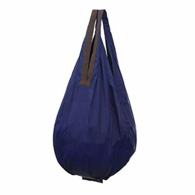MARNA Teardrop Shaped Pocketable Shopping Bag (Navy) From Japan