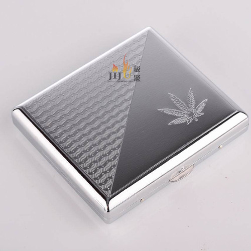 Box PortaSigarette Porta Sigarette Tabacco Monete Banconote Metallo Astuccio dfh