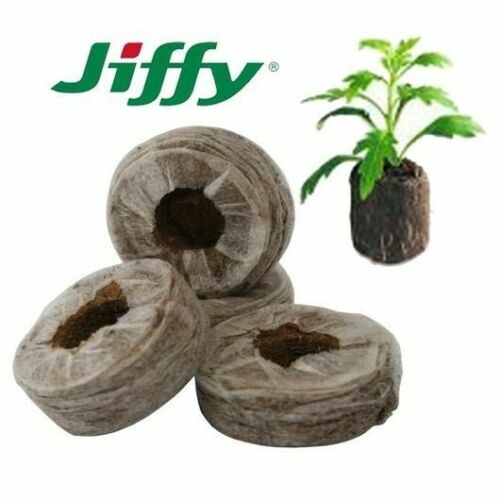 JIFFY7 Torfquelltöpfe Anzucht Grow Stecklinge 25 30 33 35 42 50mm Quelltabletten