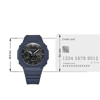 Pre-owned Casio G-shock Men Black Dial Analog-digital Ga-b2100-2adr (g1243)