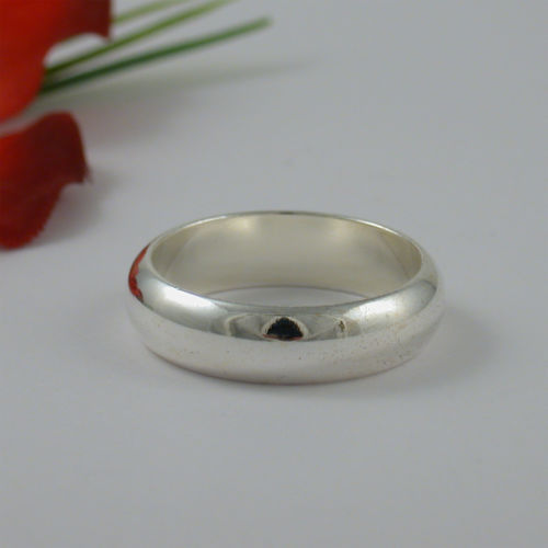 Anillos de banda Chapado en Plata para Hombres