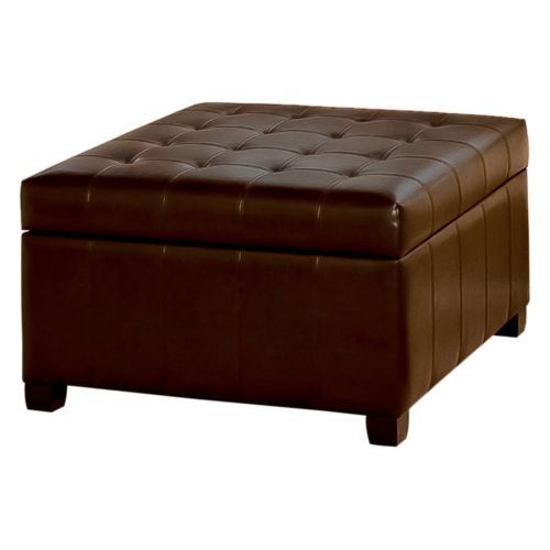 Upholstered Round Footrests Brown icon Shetland Drum Pouffe Cylindrical Footstool