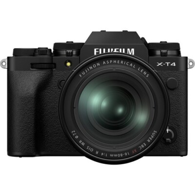 Fuji FUJIFILM X-T4 Mirrorless Camera Body with 16-80mm Lens (Black)