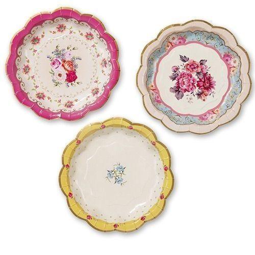 Designer Paper Plates Retro 8