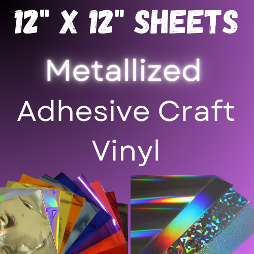 12”x12” Decorative Shimmer Adhesive Vinyl Film for Cricut Craft Projects