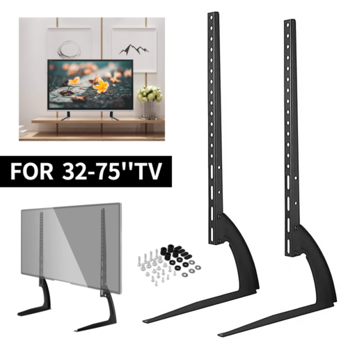Base Tabletop Vesa Pedestal Mount For Lcd Led Tv 32-75 Screen