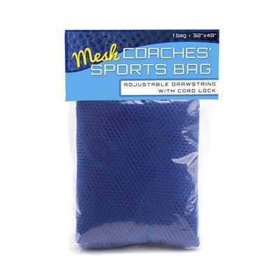 Bags in Heavy Duty Mesh by Crown Sporting Set of 12 Blue Coaches Equipment