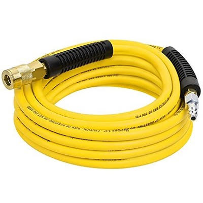 Hose 1/4 Inch X 25 Feet Hybrid Hose With Fitting Coupler And P...