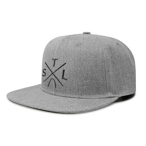 St Louis STL Hat for Men Women – Snapback Trucker Baseball Cap (Grey Flatbill)