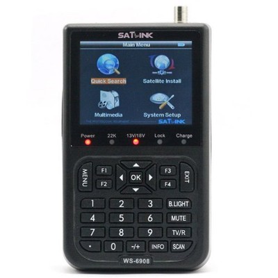 Genuine Satlink WS-6908 3.5'' DVB-S FTA digital satellite meter satellite finder
