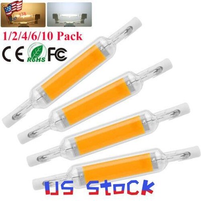 R7s LED Glass Tube Light Bulb Dimmable COB Bulb 78mm 118mm Replace Halogen Lamp