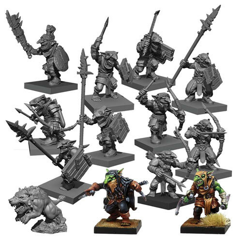 Набор Kings of War Vanguard Goblins Warband, издание 2020 года, MGVAG102, Мантические игры