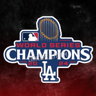 2024 MLB WORLD SERIES CHAMPIONS LOS ANGELES DODGERS FULL COLOR DECAL