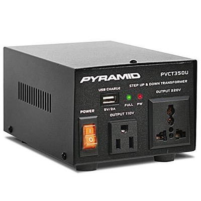 Pyramid Step Up and Down Converter -350 Watt Voltage Converter Transformer w/...