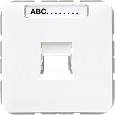 Copertura Jung CD569-1WEWW - per jack modulare, incasso, plastica, bianco alpino