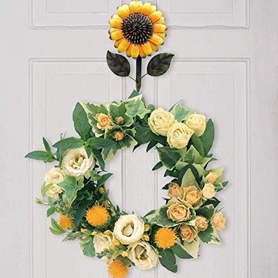 New Metal Rustic Sunflower Home Hook Great Home & Kitchen Keys Towel Coats Acces