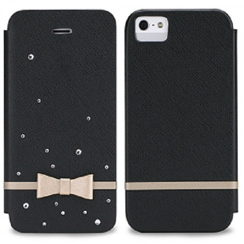 8THDAYS CUSTODIA FLIP CASE MONROE'S STAR SERIES per APPLE IPHONE 5 5G 5S NERA