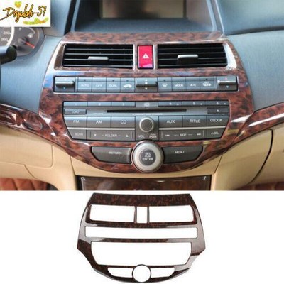 For Honda Accord Crosstour 2008-2013 Wood Grain Central Console AC Switch Panel